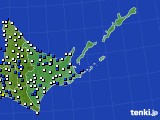 道東のアメダス実況(風向・風速)(2022年09月06日)