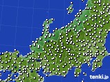 北陸地方のアメダス実況(風向・風速)(2022年09月07日)