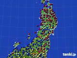 2022年09月09日の東北地方のアメダス(日照時間)