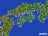 2022年09月09日の四国地方のアメダス(日照時間)