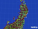 東北地方のアメダス実況(日照時間)(2022年09月11日)