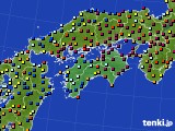 2022年09月13日の四国地方のアメダス(日照時間)