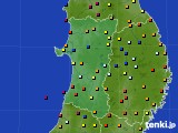 秋田県のアメダス実況(日照時間)(2022年09月13日)