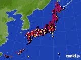 アメダス実況(日照時間)(2022年09月14日)