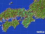 2022年09月15日の近畿地方のアメダス(気温)
