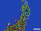 2022年09月16日の東北地方のアメダス(日照時間)