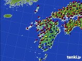 九州地方のアメダス実況(日照時間)(2022年09月16日)