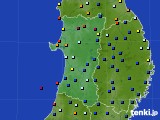 秋田県のアメダス実況(日照時間)(2022年09月16日)