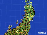 2022年09月16日の東北地方のアメダス(気温)