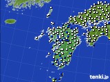 2022年09月16日の九州地方のアメダス(風向・風速)