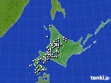 北海道地方のアメダス実況(降水量)(2022年09月18日)