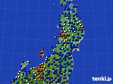 2022年09月18日の東北地方のアメダス(日照時間)