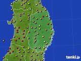 2022年09月18日の岩手県のアメダス(気温)