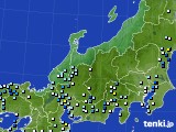 北陸地方のアメダス実況(降水量)(2022年09月19日)