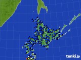北海道地方のアメダス実況(日照時間)(2022年09月19日)
