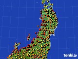 2022年09月19日の東北地方のアメダス(気温)