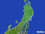 東北地方のアメダス実況(降水量)(2022年09月20日)