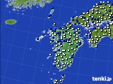 2022年09月20日の九州地方のアメダス(風向・風速)