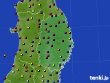 岩手県のアメダス実況(日照時間)(2022年09月21日)