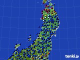 東北地方のアメダス実況(日照時間)(2022年09月22日)