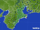 三重県のアメダス実況(降水量)(2022年09月23日)