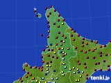 道北のアメダス実況(日照時間)(2022年09月25日)