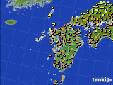 九州地方のアメダス実況(気温)(2022年09月25日)