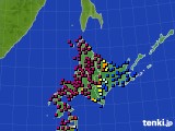 北海道地方のアメダス実況(日照時間)(2022年09月28日)