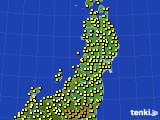 東北地方のアメダス実況(気温)(2022年09月28日)