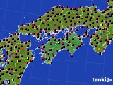 2022年10月01日の四国地方のアメダス(日照時間)