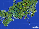 2022年10月03日の東海地方のアメダス(日照時間)