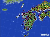 九州地方のアメダス実況(日照時間)(2022年10月03日)
