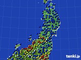東北地方のアメダス実況(日照時間)(2022年10月04日)
