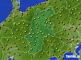長野県のアメダス実況(気温)(2022年10月04日)