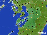 熊本県のアメダス実況(気温)(2022年10月04日)