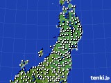 東北地方のアメダス実況(風向・風速)(2022年10月04日)