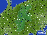 2022年10月04日の長野県のアメダス(風向・風速)