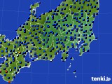 関東・甲信地方のアメダス実況(日照時間)(2022年10月05日)