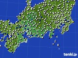 2022年10月05日の東海地方のアメダス(風向・風速)