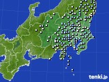 関東・甲信地方のアメダス実況(降水量)(2022年10月06日)