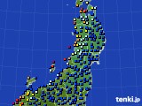 東北地方のアメダス実況(日照時間)(2022年10月06日)