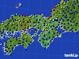 2022年10月06日の近畿地方のアメダス(日照時間)