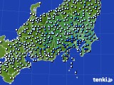 関東・甲信地方のアメダス実況(降水量)(2022年10月07日)