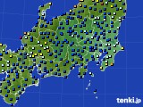 関東・甲信地方のアメダス実況(日照時間)(2022年10月08日)
