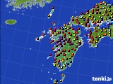 九州地方のアメダス実況(日照時間)(2022年10月08日)