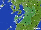 熊本県のアメダス実況(風向・風速)(2022年10月08日)