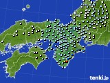 近畿地方のアメダス実況(降水量)(2022年10月09日)