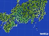 2022年10月09日の東海地方のアメダス(日照時間)