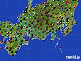 2022年10月11日の東海地方のアメダス(日照時間)