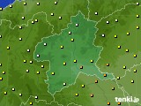 群馬県のアメダス実況(気温)(2022年10月11日)